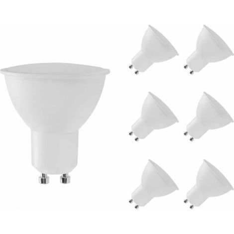 Confezione da 6 lampadine LED GU10 Spotlight 6W Equivalente a 50W 540lm 6000K Raydan Home