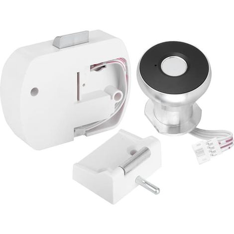Serrure biométrique intelligente à empreinte digitale avec déverrouillage rapide et antivol pour armoire de rangement de bureau ou de maison. (1/5)