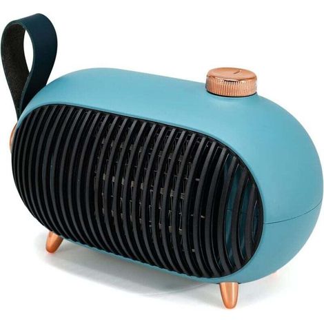 Chauffage d'espace – Petit radiateur économe en énergie avec protection contre la surchauffe – Chauffage rétro pour chambre, tente de camping, remorque de camping-car, vert (1/4)