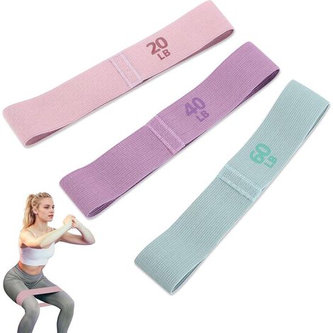 Ensemble de bandes élastiques de résistance pour la musculation et les fessiers. (1/5)