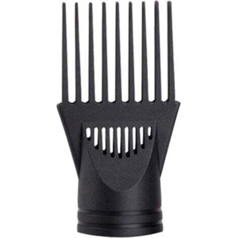 Professional Universal Hairdressing Salon Hair Dryer Diffuser Wind Blow Cover Lid Attachment Nozzle Black Plastic Double Grip Diameter of 4.2-4.5CM (Black) (1/4)