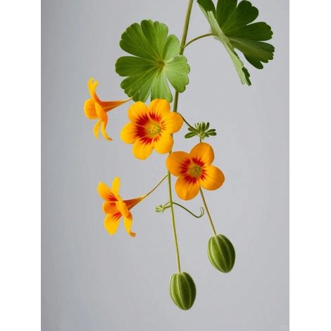 500 Nasturtium Seeds - Edible Blooms For Salads & Pollinator Gardens, Fast-Growing & Pest-Repellent (1/5)