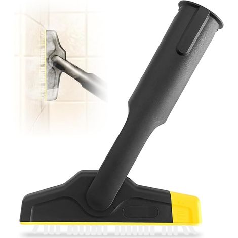 Brosse à joints XXL - 1 unité - Nylon flexible - Articulation pivotante - Pour nettoyeur vapeur Kärcher - Nettoyage carrelage et ciment (1/5)