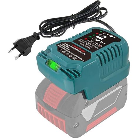 Chargeur de rechange pour batterie système Bosch Professional 18 V GBA 18 V avec affichage LED, chargeur rapide compatible avec batterie Bosch 18 V BAT607 BAT614 BAT614G BAT622 BAT609 BAT618 (1/5)