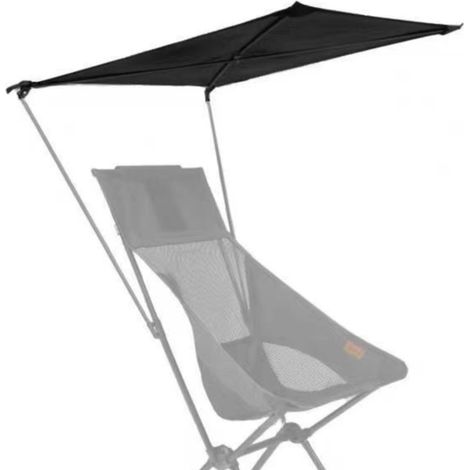 Auvent de chaise de Camping, pare-soleil de lune Portable, inclinable de plage, pliable pour cour (1/5)