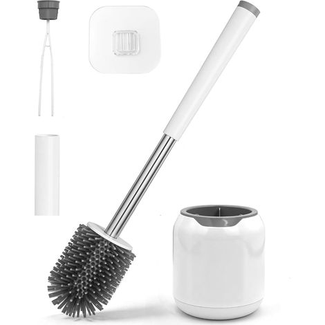TidyBliss Brosse Toilettes WC Silicone Balai Toilette WC et Supports (1/5)