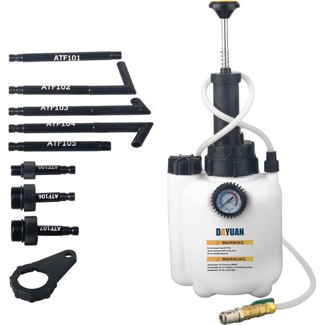 Pompe à fluide à transmission manuelle 3 L Système de remplissage d'huile Outil de pompe de transfert de fluide avec adaptateurs (1/5)