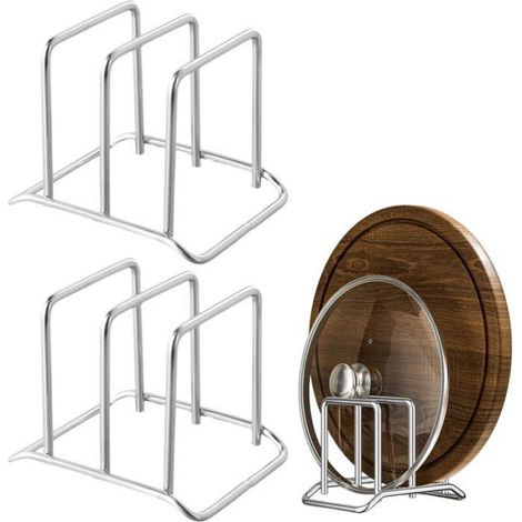 Plafonnier Cristal Range-Planches - 2 Pièces - Acier Inoxydable - Organiseur Vertical - Cuisine Et Garde-Manger - 13 X LEGGING SEXY (1/4)