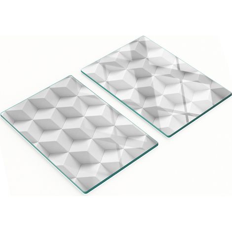 Juego de tablas de cocina de vidrio templado con impresión 3D, 2 x 40 x 52 cm. (1/5)