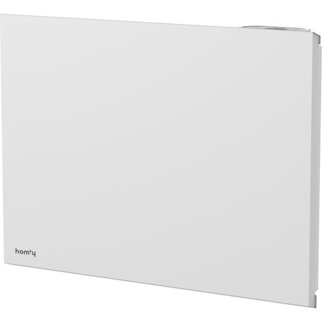 Radiateur électrique fixe connecté WIFI à inertie sèche céramique 1000W Bestherm ORPHÉE CONNECT horizontal blanc