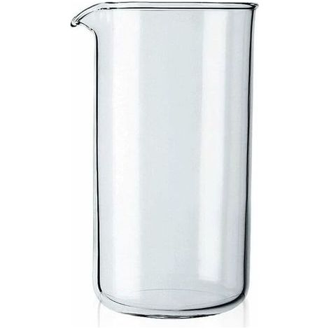 Bécher de rechange pour presse à café, verre – Transparent (Capacité : trois tasses, 0,35 L, 12 oz)