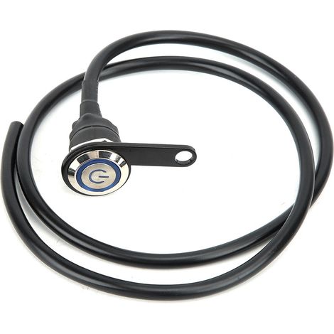 Guidon Moto Commutateur Feux Phare Spot Anti-Brouillard On/Off LED Bleue (1/5)