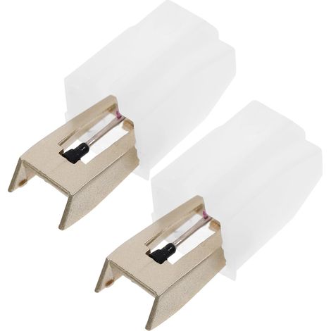 2pièces Aiguille Pour Tourne-disque Aiguille De Remplacement Pour Phonographe De Stylet Pour Disques Vinyles Compatible Avec Divers Modèles De Tourne-disques (1/5)