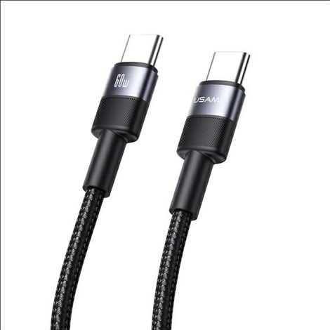 Cable USB-C a USB-C Usams de 60 W y 1,2 m, de aleación de aluminio, serie SY SJ724USB01 (US-SJ724) (1/5)