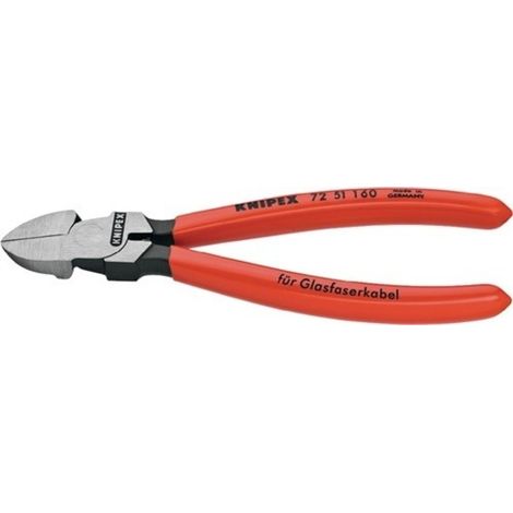 Alicate corte diag fibra Óptica 160mm b/recta m/plas 7251160
