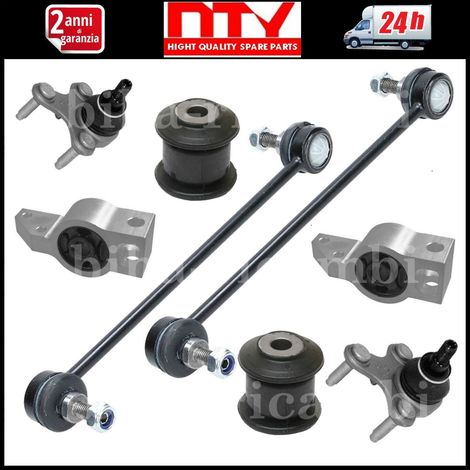 Kit elimina rumori bracci sospensione audi a3 ii seat skoda