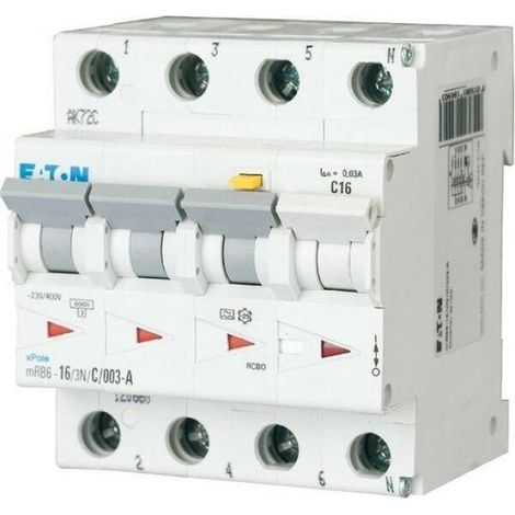 Disjoncteur Eaton MRB6-16 3P noir 16A