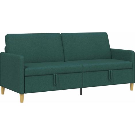 Sofá con almacenamiento Verde oscuro 192 x 78 x 87 cm Poliéster vidaXL