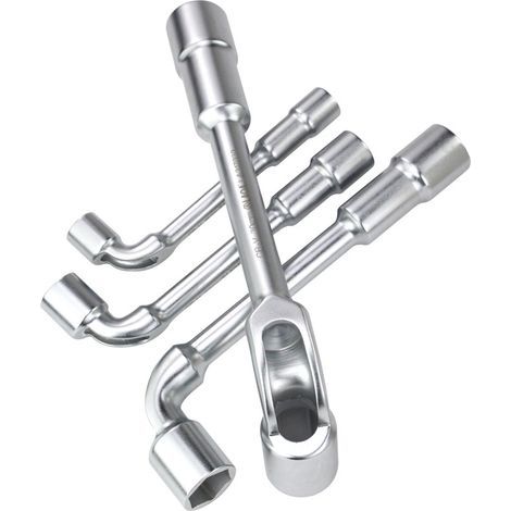 4-teiliger L-förmiger Steckschlüsselsatz mit 7-förmigem Winkelkopf für Rohrreparaturen und mechanische Arbeiten, 6–9 mm (1/5)