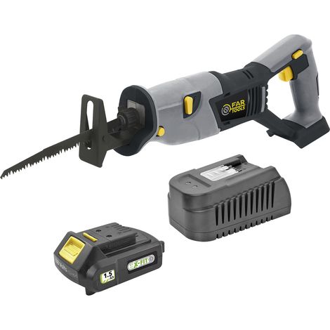 KIT XF-SAW Scie sabre sans fil 18V pendulaire + batterie 1,5Ah + chargeur rapide (1/2)