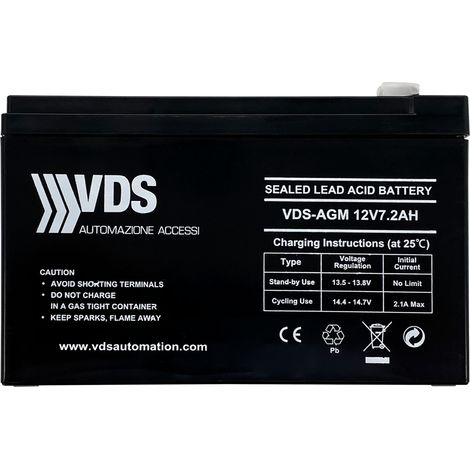 Batteria 12v 7ah Ermetica Ricaricabile Al Piombo 12volt 7ah Allarme Antifurto