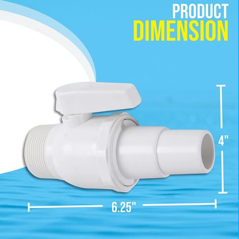 Pièce de rechange très demandée pour vanne à bille bidirectionnelle de piscine Hayward SP0729 Econoline.
