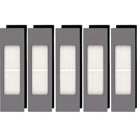 (5 pezzi) Filtro HEPA per Ecovacs DEEBOT OZMO 920 950 T8 AIVI Max T9 T5 N5 N7 N8+ N8 Pro Plus DX55 DX93 DJ65 Robot Aspirapolvere, Kit Filtro Robot Aspirapolvere, Parti di Ricambio 5 Filtri (1/5)