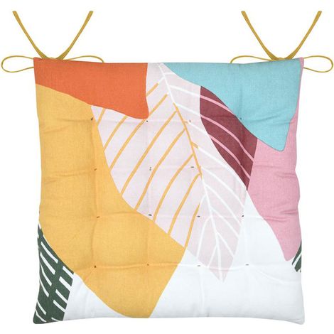 Coussin de chaise en coton coloré 38 cm (1/3)