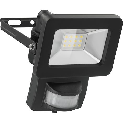 Projecteur LED GOOBAY avec détecteur de mouvement, 10W, 850lm, 4000K, noir