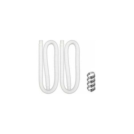 Tuyau de piscine hors sol, 3.2cm/1.25in de diamètre, 1.5m/59in de long pour filtre de piscine Intex 330 GPH, 530 GPH et 1000 GPH (1/5)