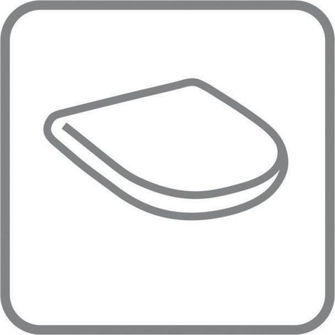 V&B WC-Ringsitz O.NOVO Vita Scharniere Edelstahl weiß