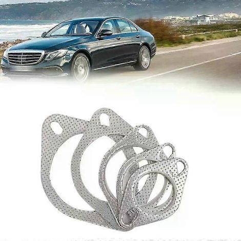 2 Stück Ultra Seal Autoauspuffdichtung, Autozubehör, Zwei-Loch 2/25/3 Zoll Auspuff-Downpipe-Dichtung Schalldämpfer-JXLGV (1/5)