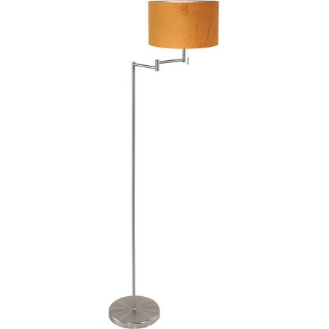 Mexlite - lámpara de pie - Bella - acero - metal velours tejido -