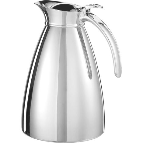 Pichet Isotherme double paroi 18/10 incassable Contenu 1,5 L Passe au Lave-Vaisselle acier inoxydable argent (1/5)