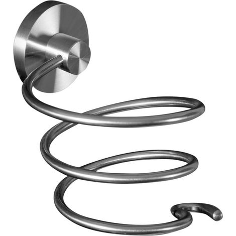 1 PCS Porte-sèche-Cheveux Exclusif en Acier Inoxydable Salle de Bains Sèche-Cheveux Porte (Acier Inoxydable (Brossé)) (1/4)