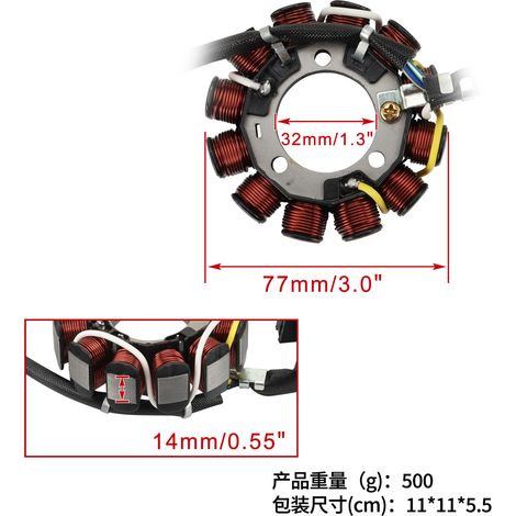 The stator coil is suitable for CRF450R 2013-2014 31120-MEN-A71 (1/4)
