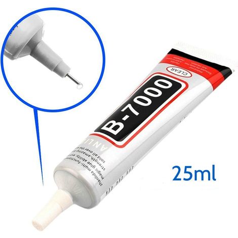 B-7000 da 15 a 110ml Colla Industriale Multiuso resina Altamente performante Semi fluida Trasparente Adesiva Packaging - 25ml (1/5)