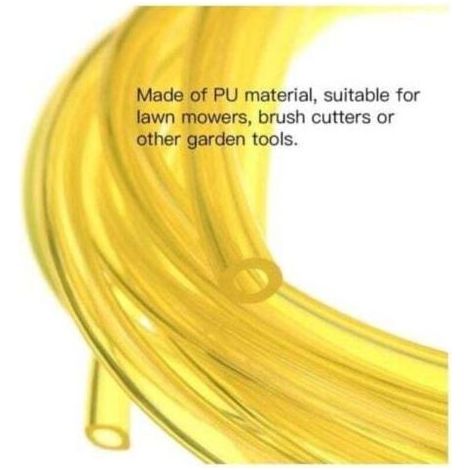 VURAHOME - 4 Pièces Tuyaux d'Essence Longueur 1.5m Tuyau de Conduite de Carburant Universel Outils , XU,de Jardin Jaune Transparent pour Souffleur Tondeuse Tronçonneuse Tondeuse à Gazon Accessoires - (1/5)