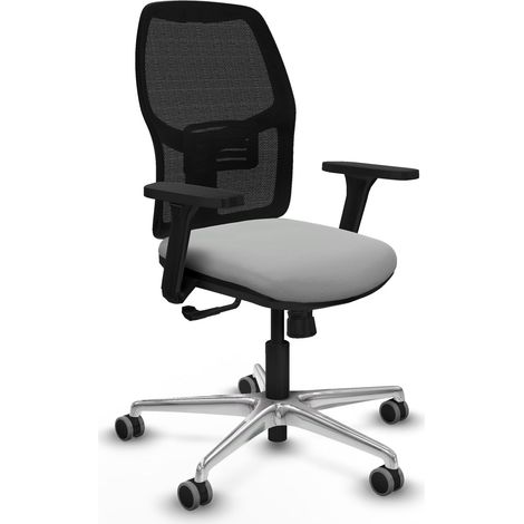 Chaise de bureau piqueras y crespo Alfera noir filet cuir (1/2)