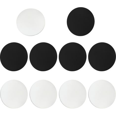 Sous-verre Ronde - 10 cm - En Pvc Souple - Anti-dérapant - Résistant à la Chaleur - Lot de 10 (1/5)