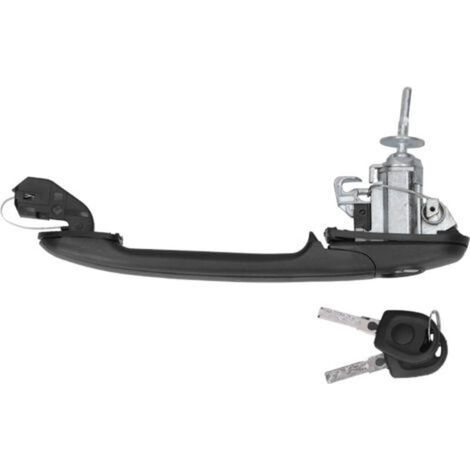 Poignée de porte extérieure, ensemble de poignée de porte extérieure Design ergonomique avant gauche/droite de remplacement ABS + alliage d'aluminium pour accessoire de voiture pour Seat