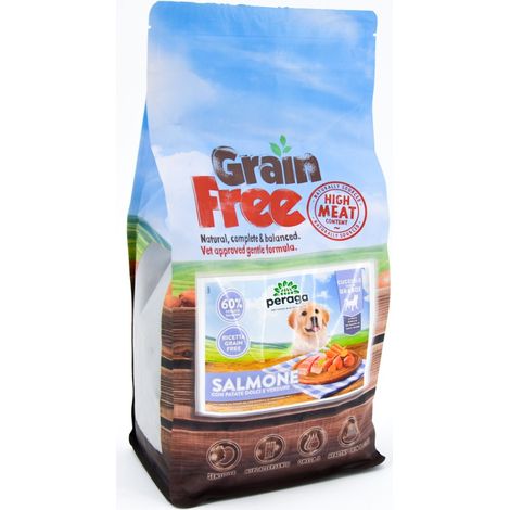 CROCCHETTE PERAGA GRAIN FREE PER CANE CUCCIOLO TAGLIA GRANDE 2KG SALMONE (1/4)