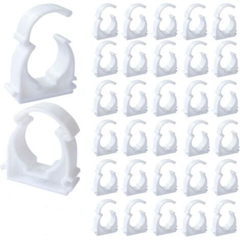 Collier Multicouche 20mm Clip de Tuyau 50Pcs Clips de Tuyau Collier de Serrage pour Les Conduites D'eau la Fixation de Conduites Domestiques Etc (M20) (1/4)