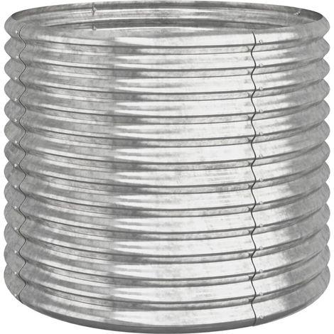 Maison Exclusive - Vaso Giardino Acciaio Zincato 80x80x68 cm Argento