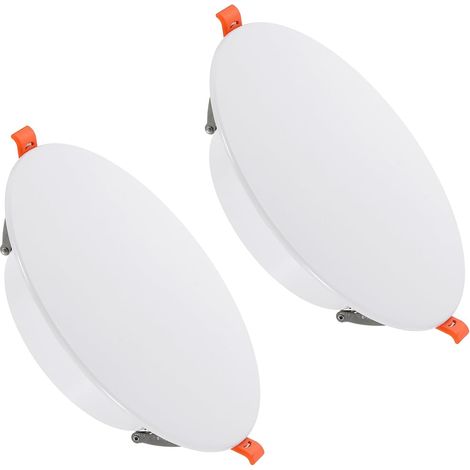 Copertura a molla per foro a soffitto da 185 mm/7,3", 2 pezzi, bianca, per foro da 5-7", pannello di accesso decorativo per montaggio a parete di apparecchi di illuminazione a incasso, foro per apertu (1/5)