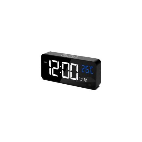 Sveglia digitale, orologio digitale a LED con funzione Te-Crezuo