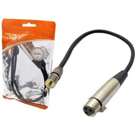 Câble Adaptateur Audio Jack 3,5 Mm Mâle Vers Xlr Femelle Pour Microphone Kl-9242