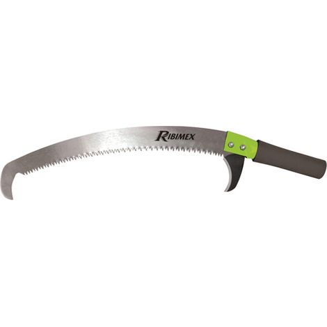 Ribiland – Scie à élaguer 380 mm – Lame en acier carbone – Poignée antidérapante – Pour ébrancher et tailler en hauteur (1/7)