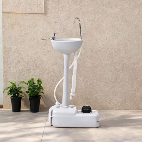 Lavabo mobile blanc 51 x 33,5 x 103 cm (1/5)