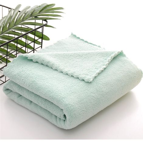 Serviette De Bain - 70 X 140 Cm - Coton 100 % - Haute Absorption - Pour Salle De Bain Gym Plage Piscine Spa - 1 Piece (1/4)